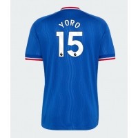 Camiseta Manchester United Leny Yoro #15 Segunda Equipación Replica 2026-27 mangas cortas